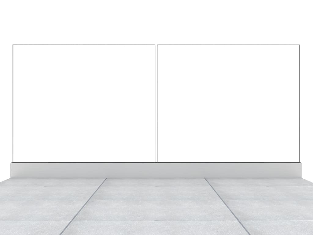 Garde-corps terrasse GLASSFIT 1701 vue int&eacute;rieure de face